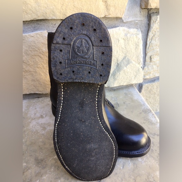 Vintage Black Armortred military boots size 11 C - Picture 6 of 7